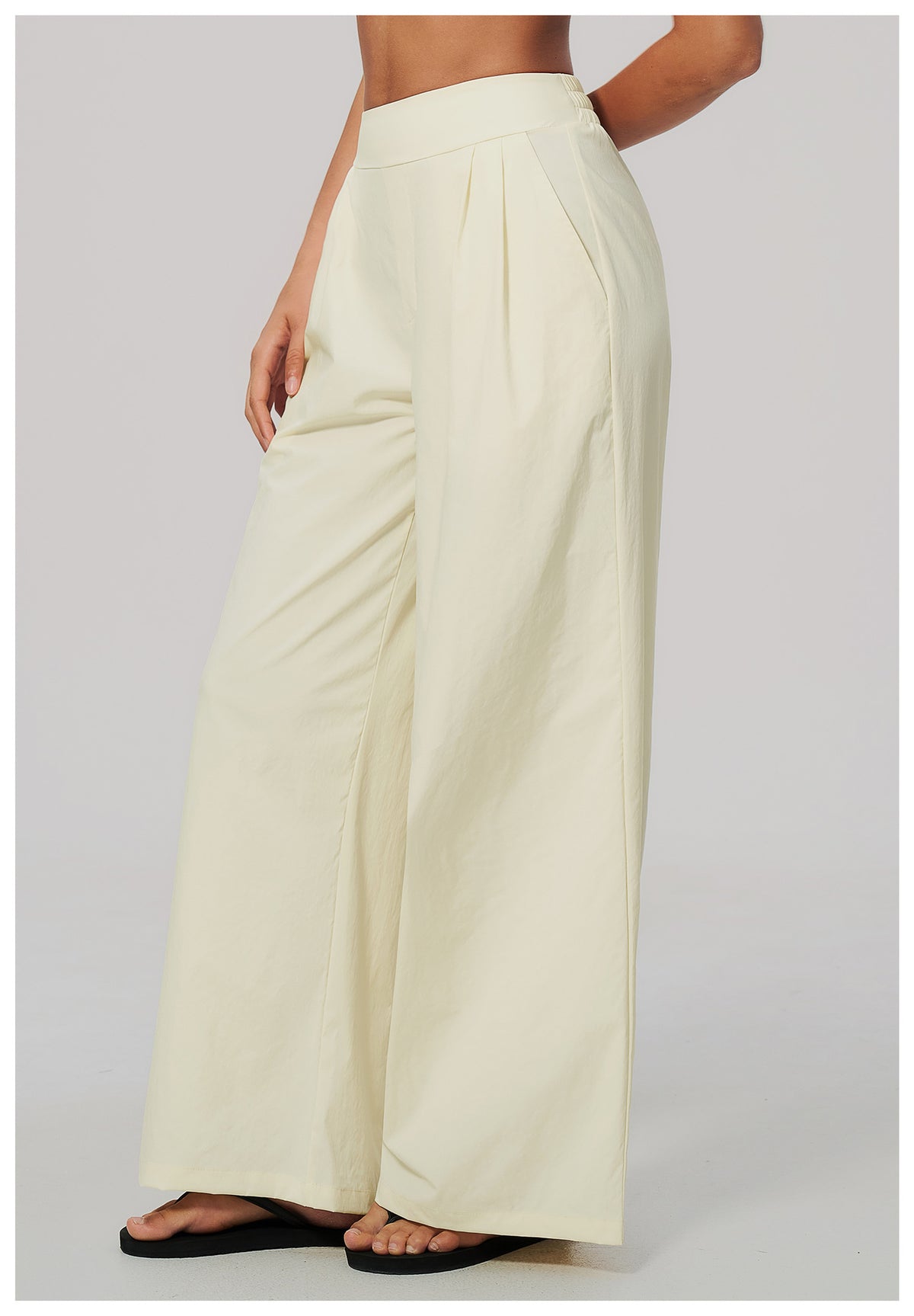 Women High Waist Loose Casual Sports Wide Leg Pants