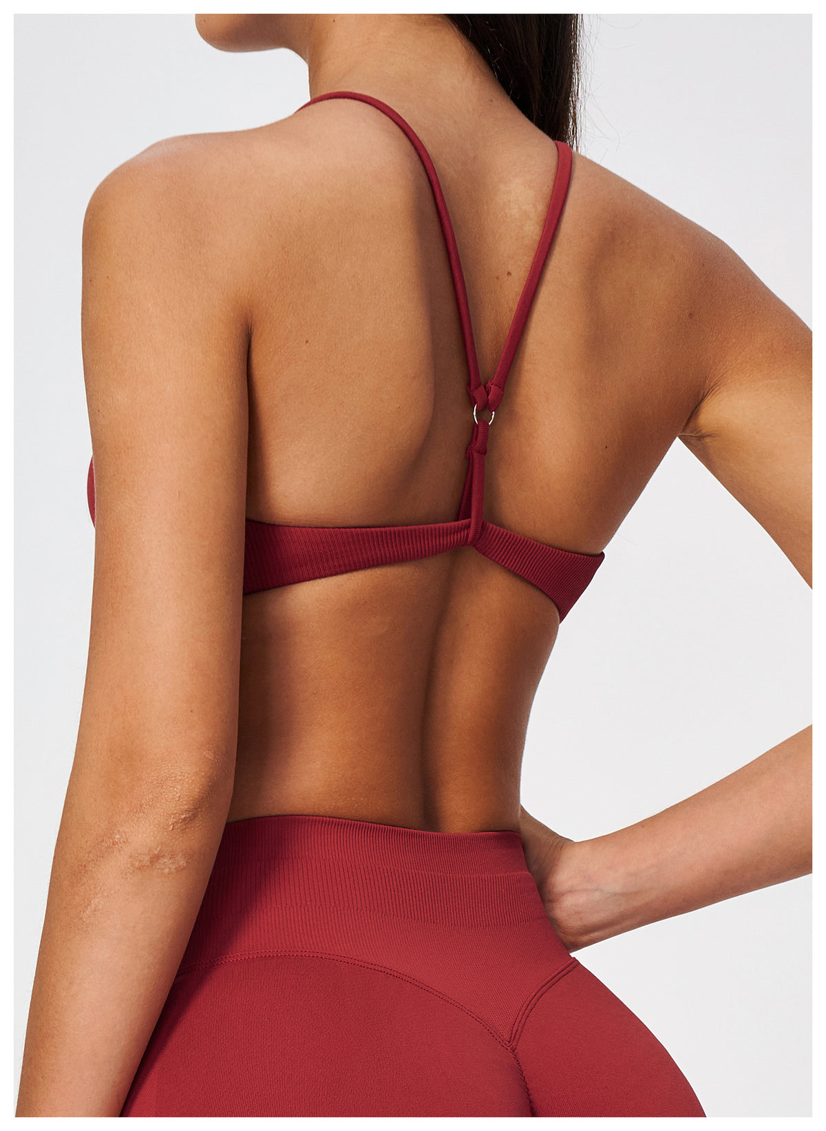 Seamless Sports Bra Women Wireless Y Back Thin Strap Shockproof Quick Dry Breathable Yoga Bra Removable Pads