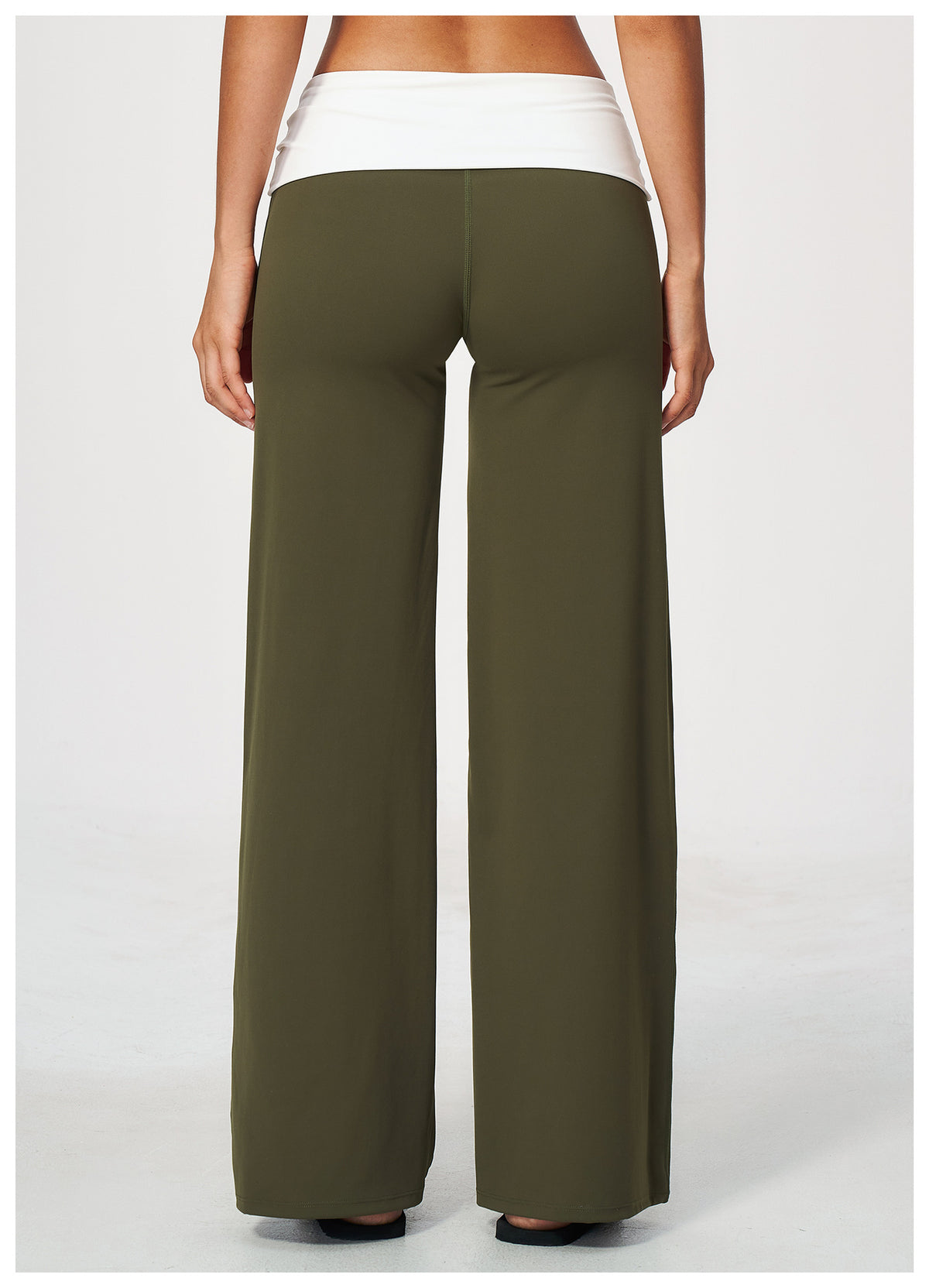 Women Brushed ColorBlock High Waisted Wide Leg Yoga Athletic Pants