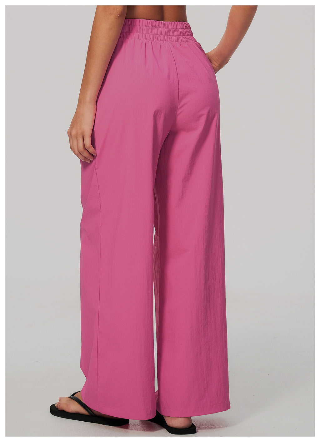 Women High Waist Loose Casual Sports Wide Leg Pants