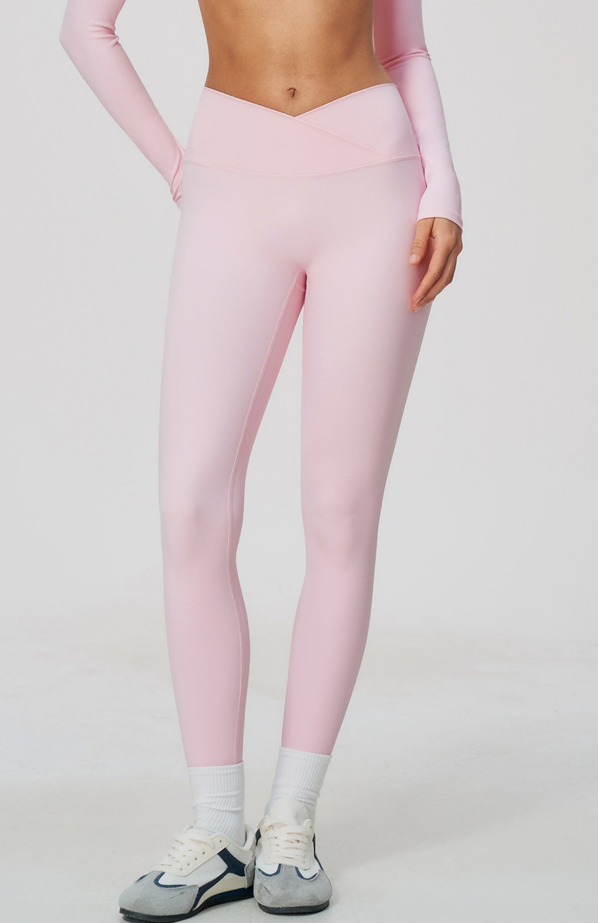 Women Cross Waist High Waisted Yoga Leggings