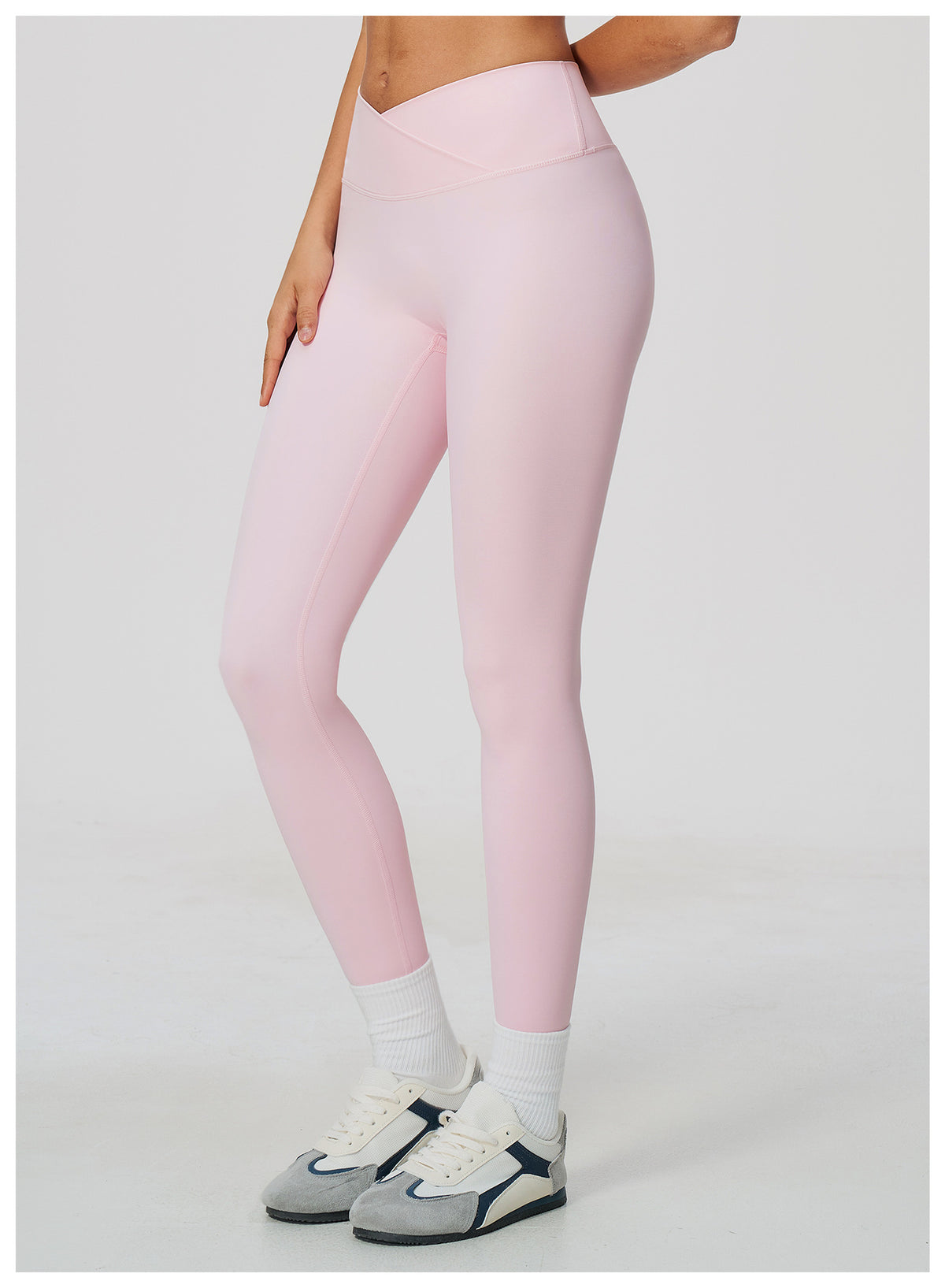 Women Cross Waist High Waisted Yoga Leggings