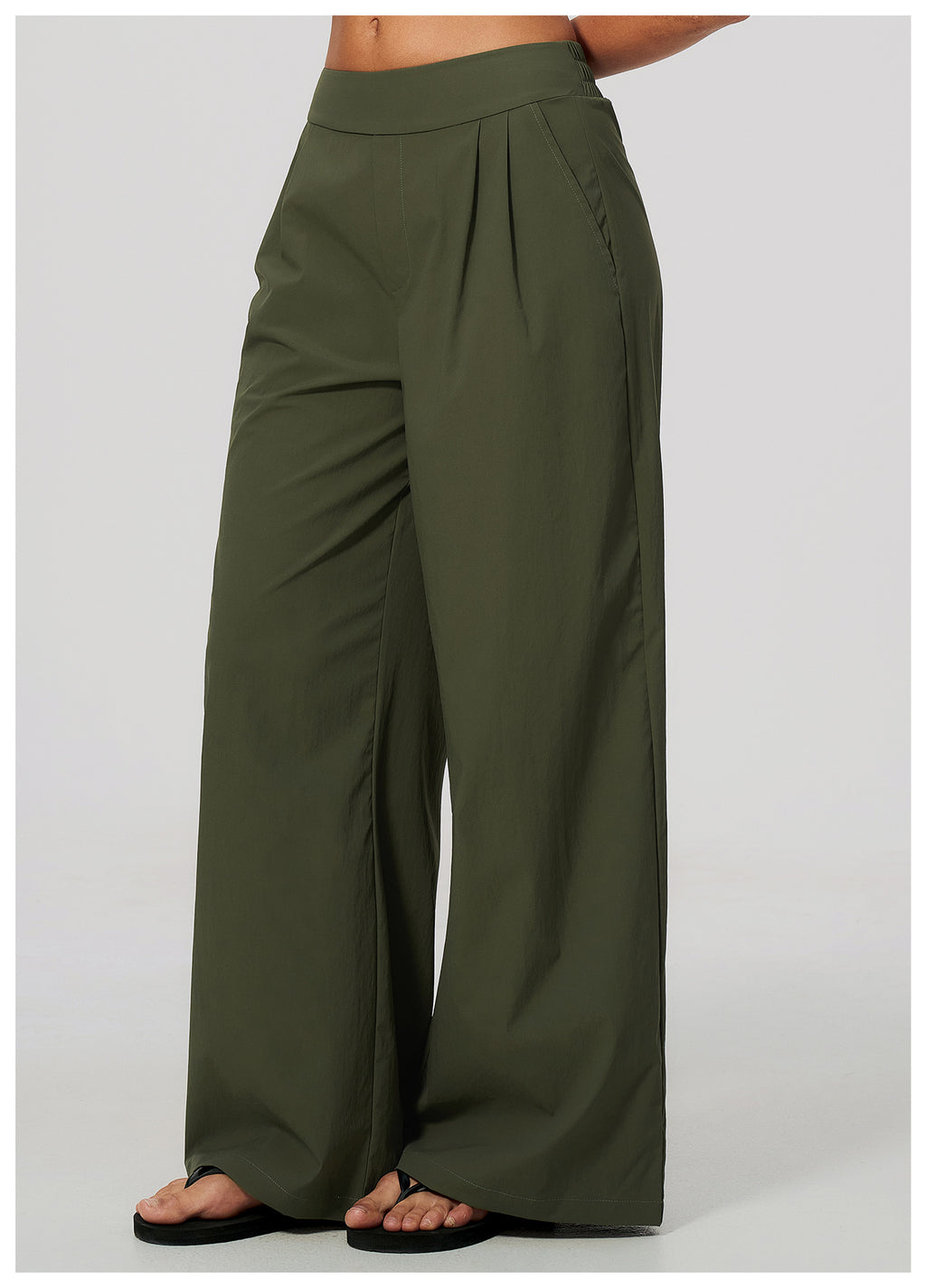 Women High Waist Loose Casual Sports Wide Leg Pants