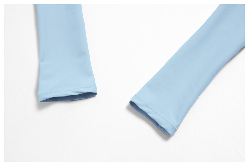 Women Cropped Long Sleeve Yoga Shrug With Thumb Hole