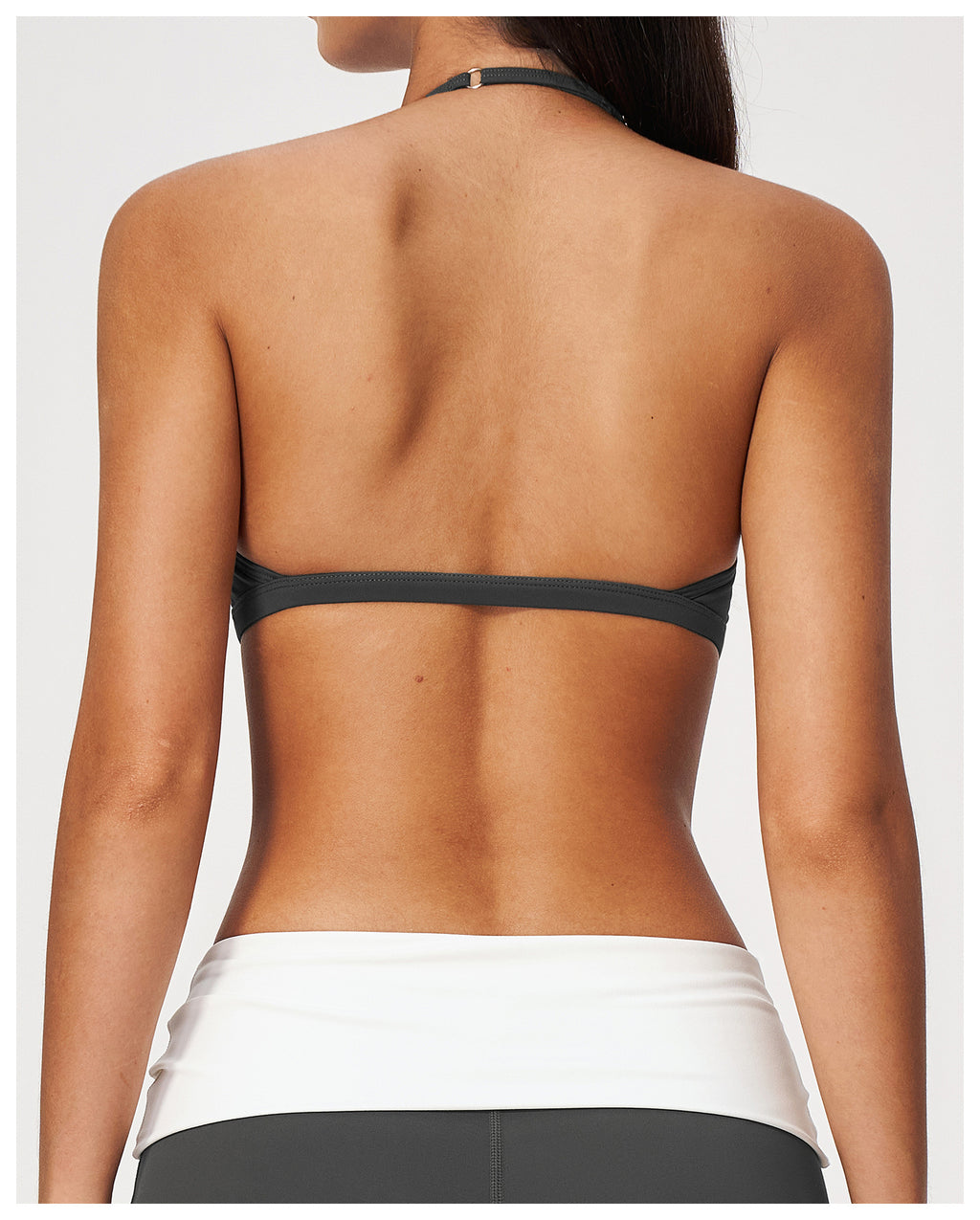 Women Deep V-Neck Halter Thin Strap Backless Sports Bra