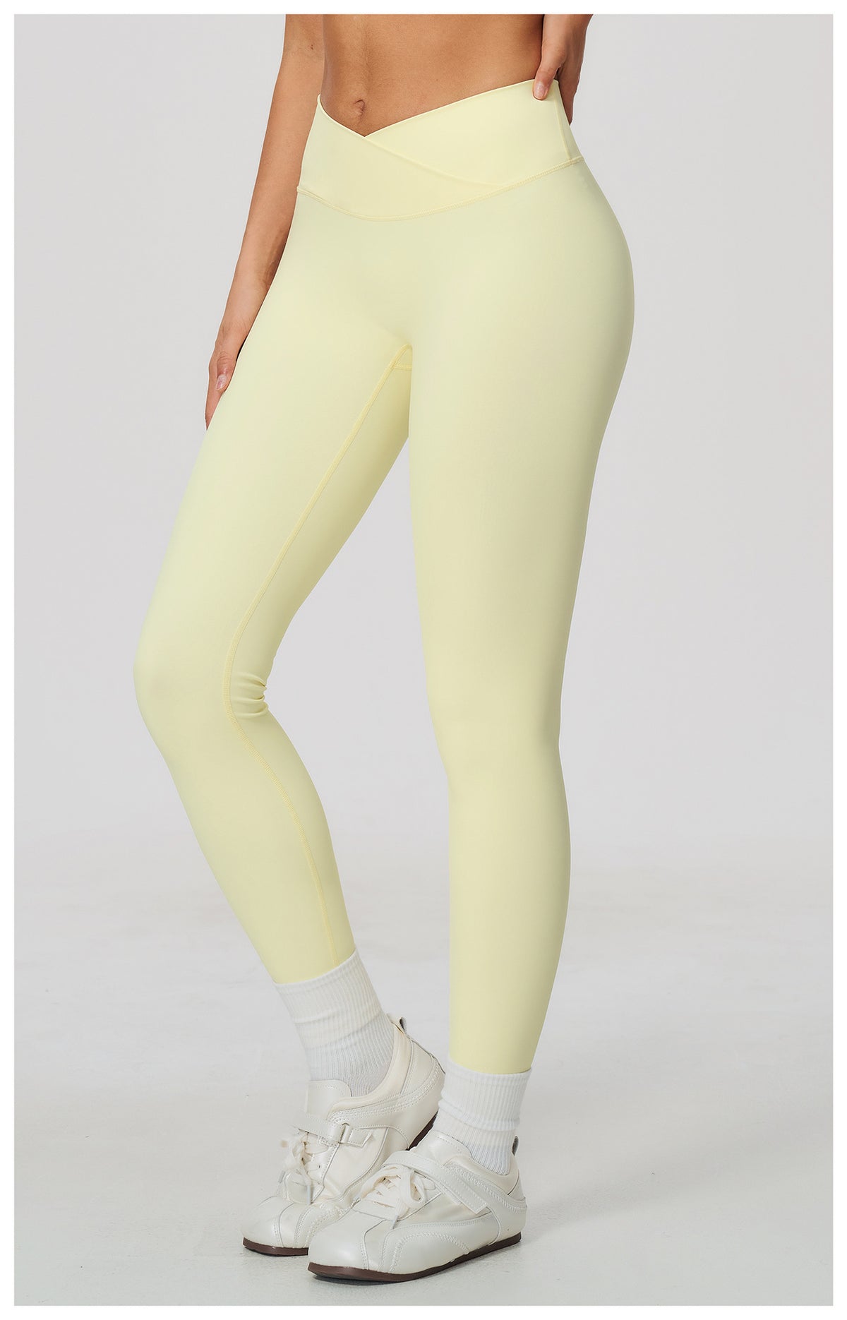 Women Cross Waist High Waisted Yoga Leggings