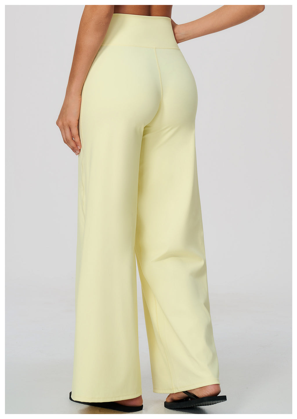 Women Cross Waist High Waist Wide Leg Yoga Pants