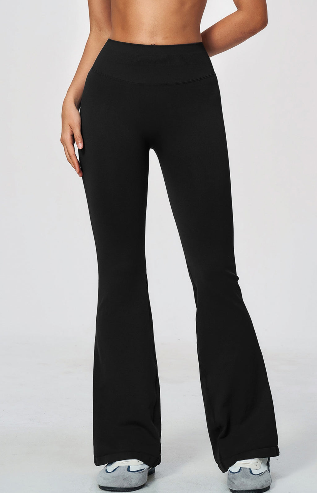 Seamless High Waist Bootcut Yoga Flared Leggings Women Butt Lifting Tummy Control Flared Pants