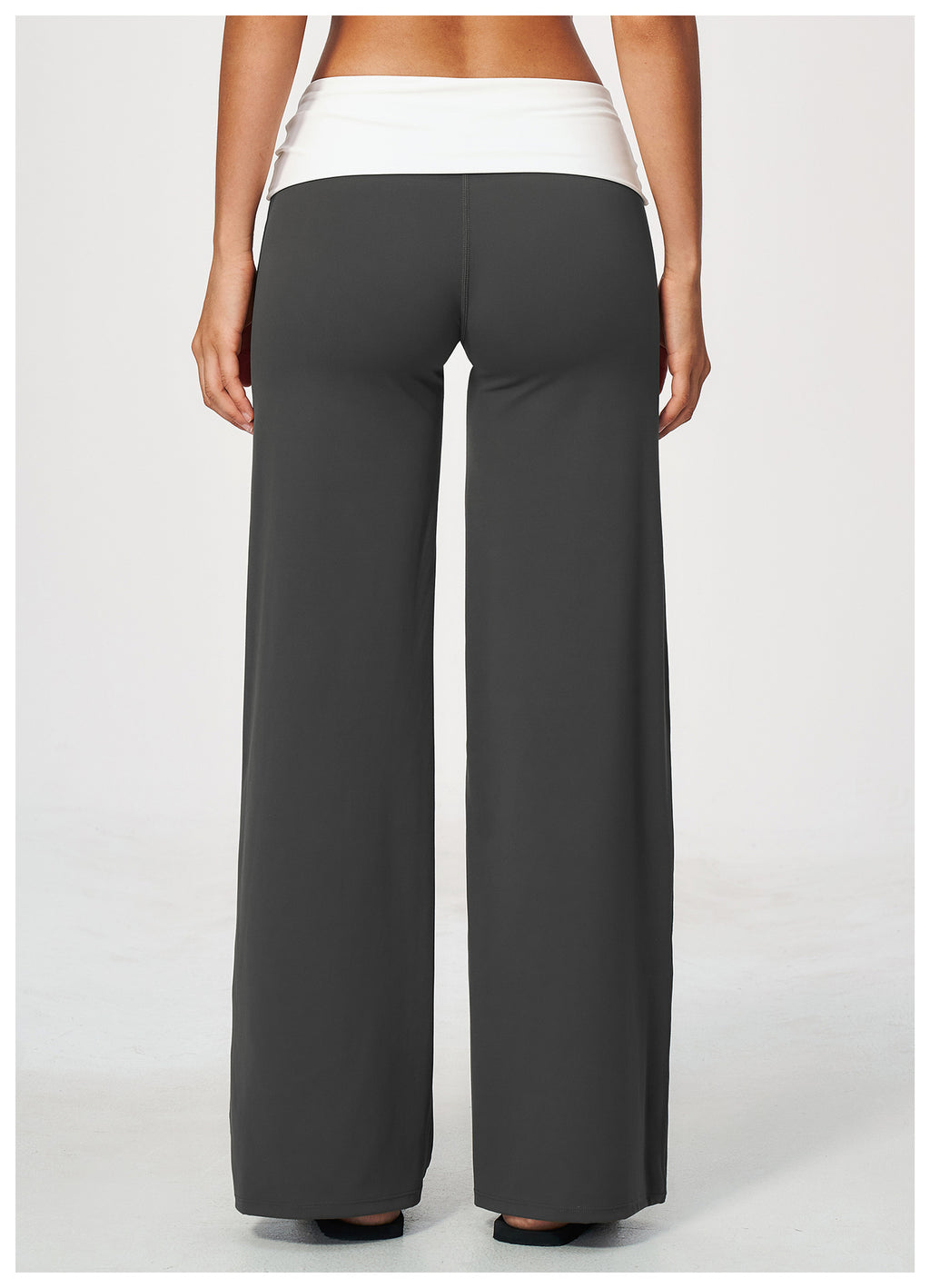 Women Brushed ColorBlock High Waisted Wide Leg Yoga Athletic Pants