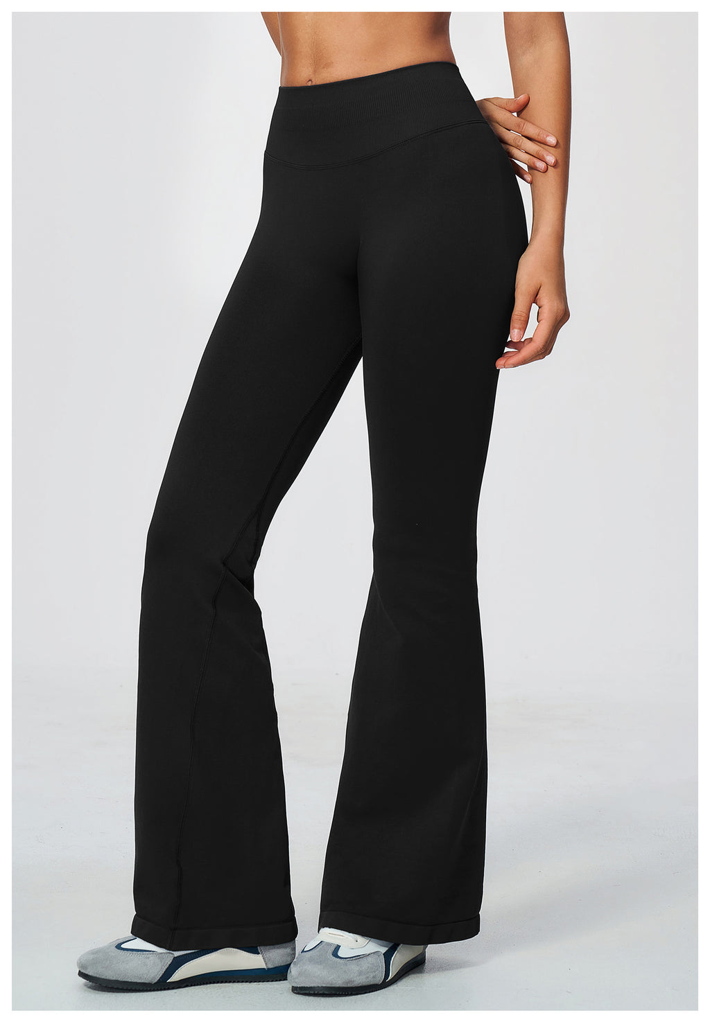 Seamless High Waist Bootcut Yoga Flared Leggings Women Butt Lifting Tummy Control Flared Pants