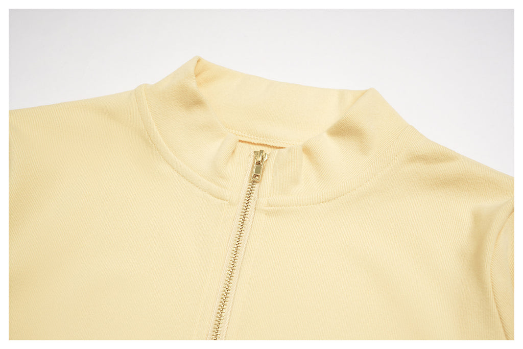 Women's Stand Collar Full Zip Yoga Jacket Thick Fleece Long Sleeve Fitness Sports Top Outdoor Running Training Jacket