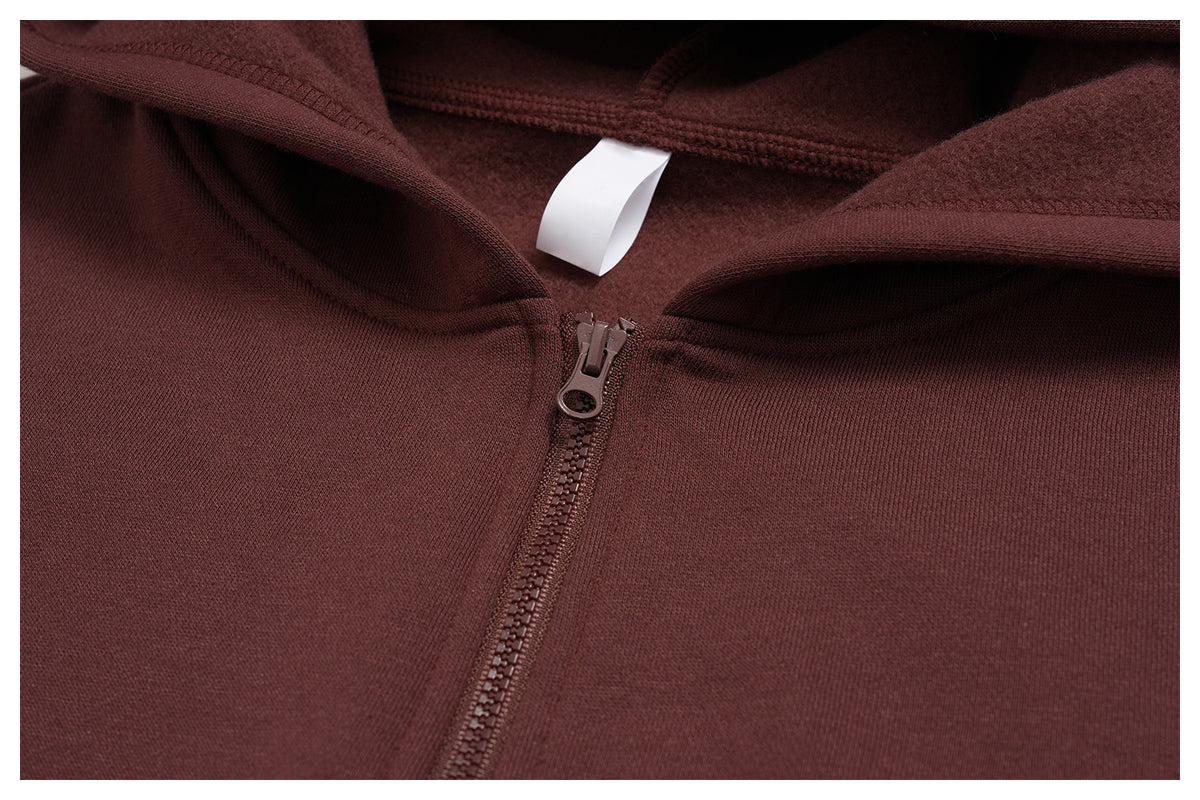 Women 2 Piece Fall Winter Tracksuits Fleece Lined Cropped Zip Up Hoodie and Drawstring Waist Wide Leg Sweatpants with Side Pockets