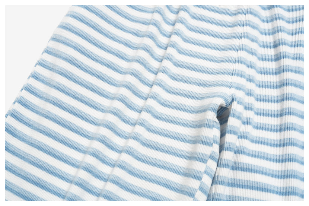 2 Piece Workout Loungewear Set Women Ribbed Striped Stand Collar Long Sleeve Cropped Zip up Jacket and Elastic Drawstring Waist Wide Leg Pants with Pocket