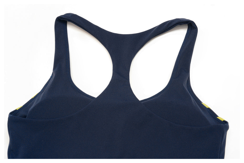 2 PCS Yoga Set Women Racerback High Support Sports Bra and Contrast Side Stripe Fitness Gym Wide Leg Pants
