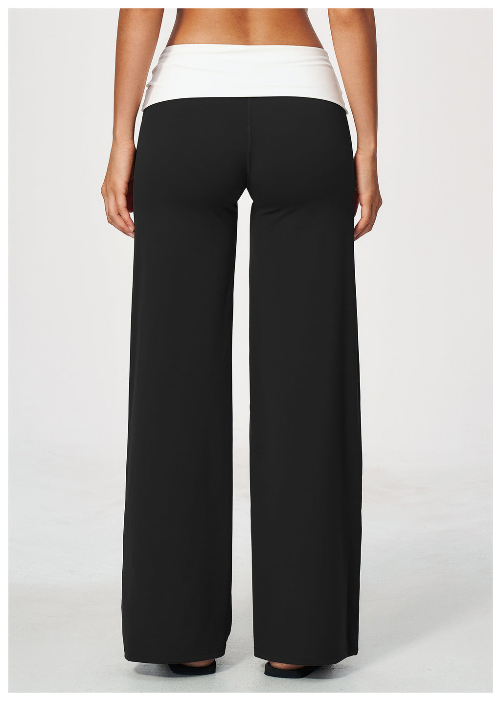 Women Brushed ColorBlock High Waisted Wide Leg Yoga Athletic Pants