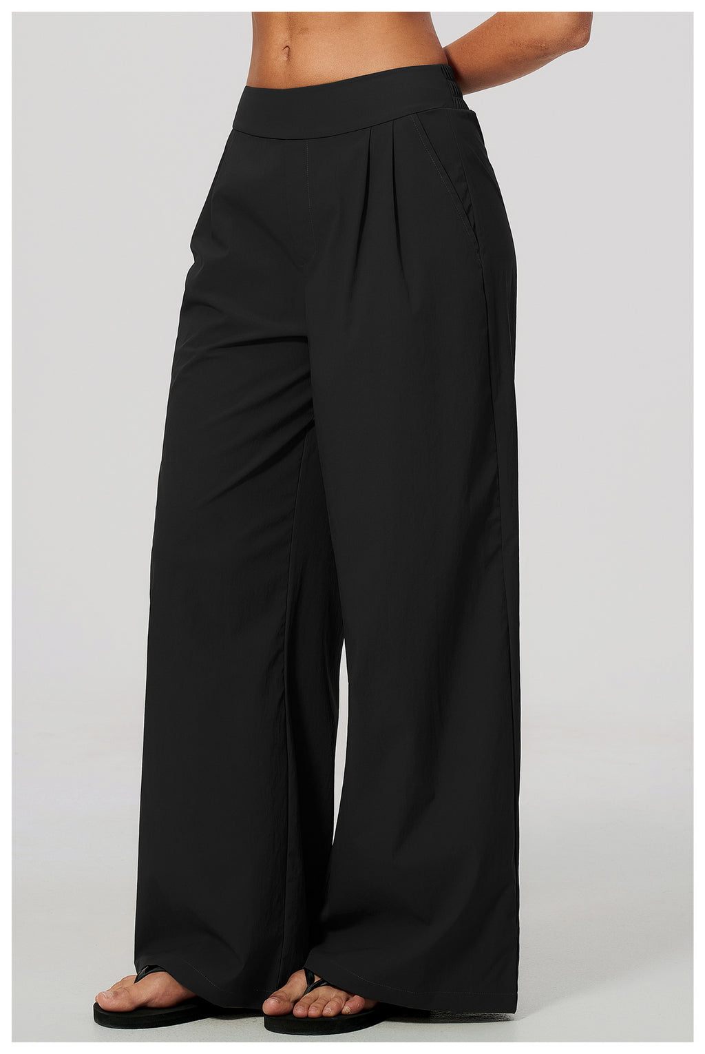 Women High Waist Loose Casual Sports Wide Leg Pants