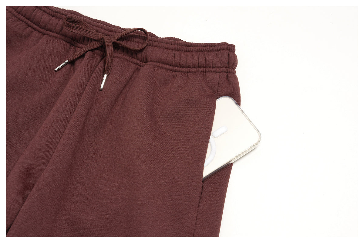 Women 2 Piece Fall Winter Tracksuits Fleece Lined Cropped Zip Up Hoodie and Drawstring Waist Wide Leg Sweatpants with Side Pockets