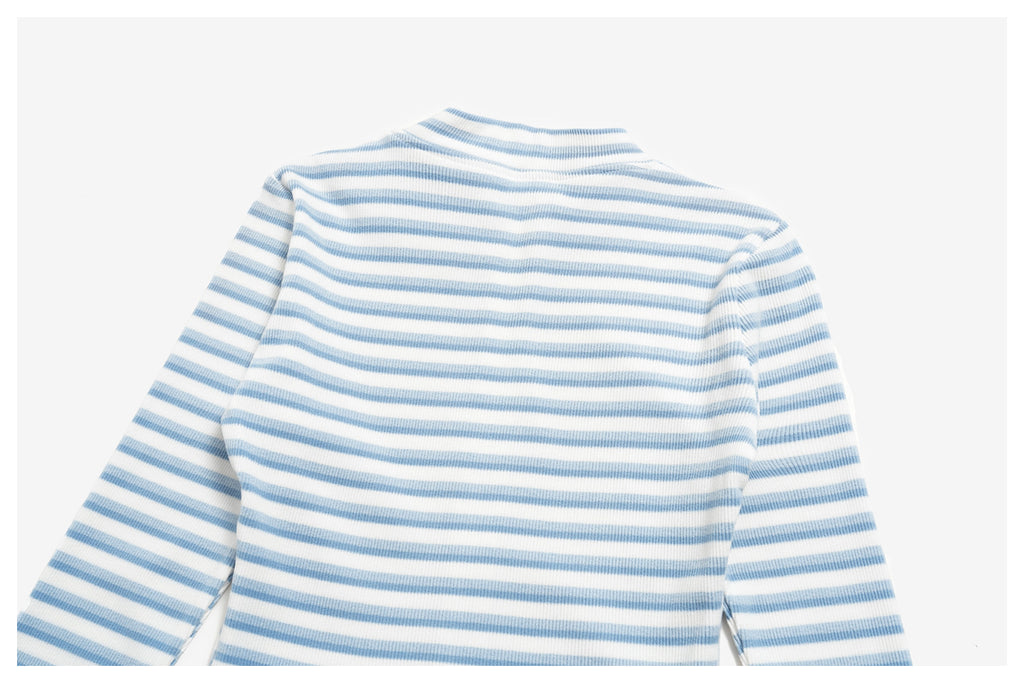 Women Ribbed Striped Stand Collar Long Sleeve Cropped Yoga Sports Zip up Jacket