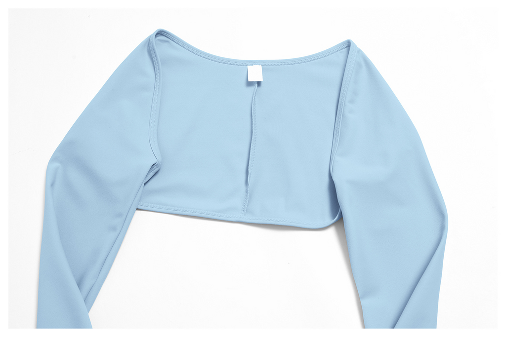 Women 3 Piece Contrast Color Halter Neck Yoga Set Long Sleeve Shrug V Neck Yoga Vest Wide Leg Pants