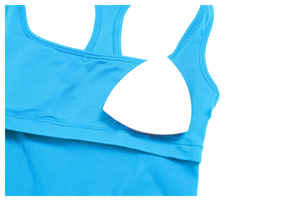 Women Seamless Halter Racerback Yoga Vest with Removable Pads