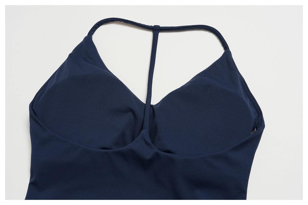 Women V Neck T-Back Halter Crop Yoga Vest