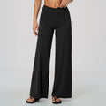 Women Cross Waist High Waist Wide Leg Yoga Pants